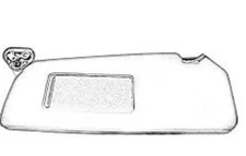 GRY LEFT SUN VISOR 7432030A21A0 2007-2011 LEXUS GS350