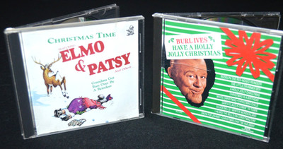 Two CHRISTMAS Music CD's Burl Ives ELMO & PATSY Grandma Got Runover By Reindeer