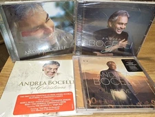 4 CD Andrea Bocelli LOT: Believe/Christmas/Sí/Vivere ALL SEALED & NEW!