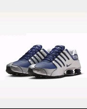 Nike Shox NZ Metallic Silver Midnight Navy for Sale | Authenticity