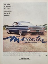 1963 Mercury Marauder Print Ad Wall Art Decor Ephemera 1963 Mercury Marauder Print Ad Wall Art Decor Ephemera
