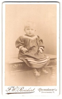 Fotografie F. W. Reichert, Reichenbach i. V., Zänkergasse 17, Portrait Kleinkin 