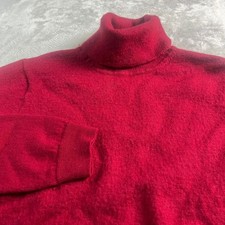 Brooks Brothers Kids XL Turtleneck Red Merino Wool Silk Cashmere Sweater