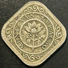 1948 Curacao 5 Cents #1