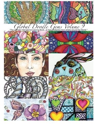 GLOBAL DOODLE GEMS VOLUME 9: ''THE ULTIMATE ADULT COLORING By Tores *BRAND NEW*