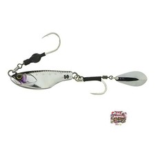 JACKALL Big Backer Bite Beans 40g Ultra UV Silver Spinner-Type Lure Spin Tail