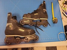 Bauer HI Lo Inline Skates Size 11 D Roller Hockey Skates Mens Black Adult
