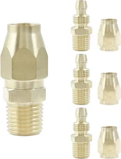 4 PCS Air Hose Repair Kit 1/4-Inch ID Hose 1/4-Inch NPT Rigid Air Hose Fittings