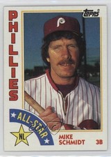 1984 Topps All-Star Mike Schmidt #388 HOF 19zq