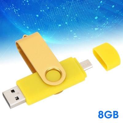 Micro USB Flash Drive Memory Stick High-Speed Data Storage For Smartphone Yellow