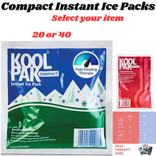 Koolpak Compact Instant Ice Packs Mini Ice Packs,Sports Injury Pain Relief uk