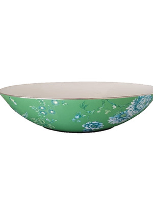 Wedgwood Jasper Conran Chinoiserie Plate Oval Bowl Green Dishwasher Safe Japan