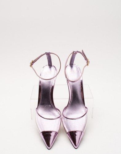 RRP€650 ALEVI MILANO Ankle Strap Shoes US6 UK3 EU36 Purple Made in Italy - Picture 3 of 10