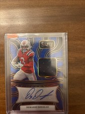 2024 Panini Select Demario Douglas Auto Patch Blue /75