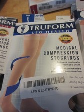 Truform 20-30 Thigh High Medical Compression Stockings Large 0868BG-XL