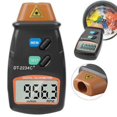 Digital Laser Umdrehungsmesser Berührungsloser Tachometer LCD Drehzahlmesser DE