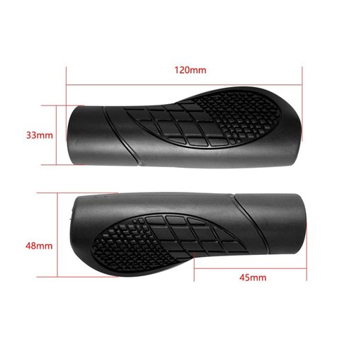 Poignées VTT Breezer Lock-On – 2 Paires (4 Poignées), Noires, Occasion (BG3)