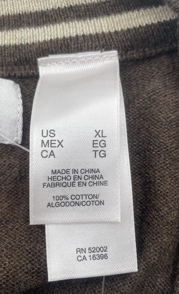 Concepts by Claiborne Mens Brown Long Sleeve 5 Button Cardigan Sweater Size XL - Image 4 of 4