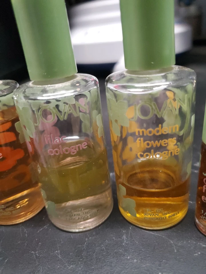 Juego completo de 4 esencias vintage Jovan 1/8 oz - 4 colonia 1 oz Foto 4 de 4