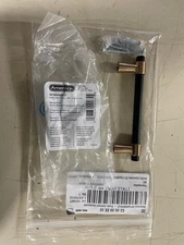 Amerock BP36858FBCZ Mergence 3-3/4" Cabinet Pull - Matte Black/Champagne Bronze