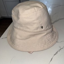 Helen Kaminski Bucket Sun Hat Off White  100% Cotton   EUC