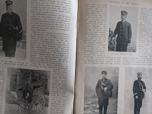 Postboten Postbote Postportage Lartigue Eisenbahn Kerry seltene antike Artikel 1898 - Bild 5 von 10