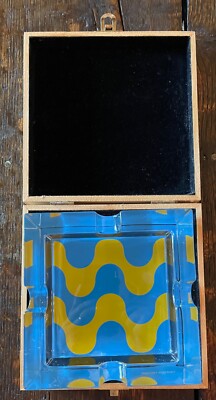 RITZENHOFF  Smoking  Extremely Rare Glass Cigar Ashtray Design By Ana Gili