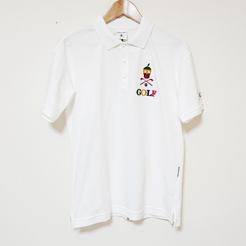 Auth MARK&LONA - White Dark Green Multi Men's Polo Shirt