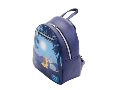 Loungefly Disney Navy Blue Lady and Tramp Moonlight Mini Backpack Loungefly Disney Lady And The Tramp Moonlight Stroll Mini  main image 3