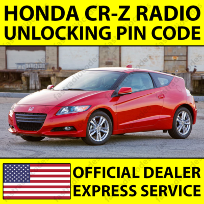 ✓HONDA CR-Z CAR RADIO NAVI ANTI-THEFT UNLOCKING PIN CODE FAST