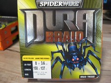 SpiderWire DURA BRAID Braided Fishing Line - 8 LB - 150 Yds - HI-VIS YELLOW