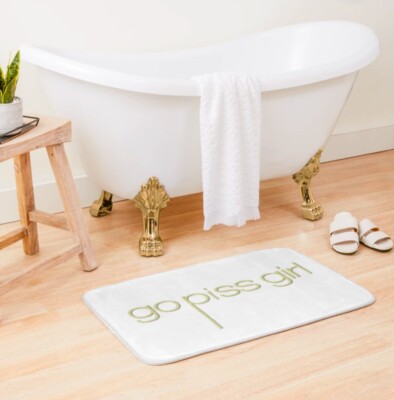 New Go Piss Girl Large Bath Mat Rug