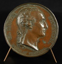 Medaille Claude Martin Abenteurer Compagnie Des Indes Schule La Martinière 1859
