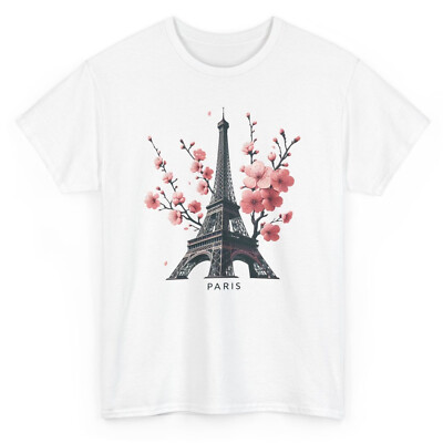 Artistic Eiffel Tower Paris T-shirt - Parisian Love France Graphic Tee