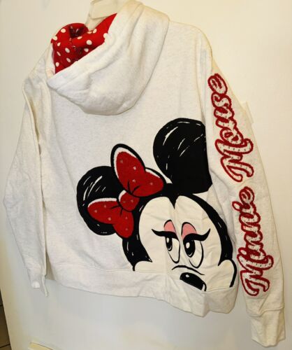 NEU NEU MIT ETIKETT 2025 Disney World bestickt Minnie Mouse Erwachsene Reißverschluss Hoodie 1XL - Bild 8 von 23