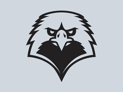 Angry Eagle Face Head Outline Vinyl Aufkleber