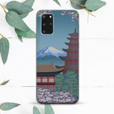 Japanese Temple Mountaine Art Case For Samsung Note 10 20 S20 S21 S22 S23 S24 FE