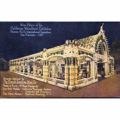 Pacific Novelty Co. Postkarte ''Weinpalast der kalifornischen Weinbauausstellung