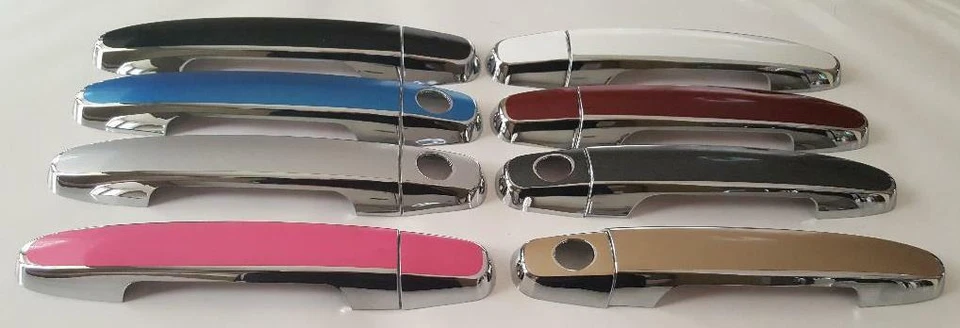 Superposiciones de manija de puerta de color y cromo personalizadas Toyota Camry 2002-2006 TÚ ELIGES CLR Foto 2 de 4