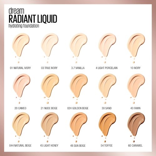 FOND DE TEINT DREAM RADIANT SATIN LIQUID MAYBELLINE - Bild 2 von 25