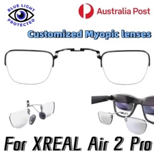 Smart AR Glasses Anti Blue Light Myopia Lens Custom Degree For XREAL Air 2 Pro