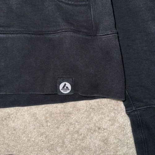 American Giant Hoodie Womens Medium Faded Black Full Zip Jacket Sweatshirt USA - Picture 2 of 15