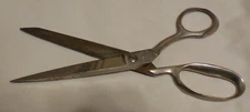 1318 Clauss Fremont Ohio 1318 Scissors  8" long Chrome color USA VTG shears