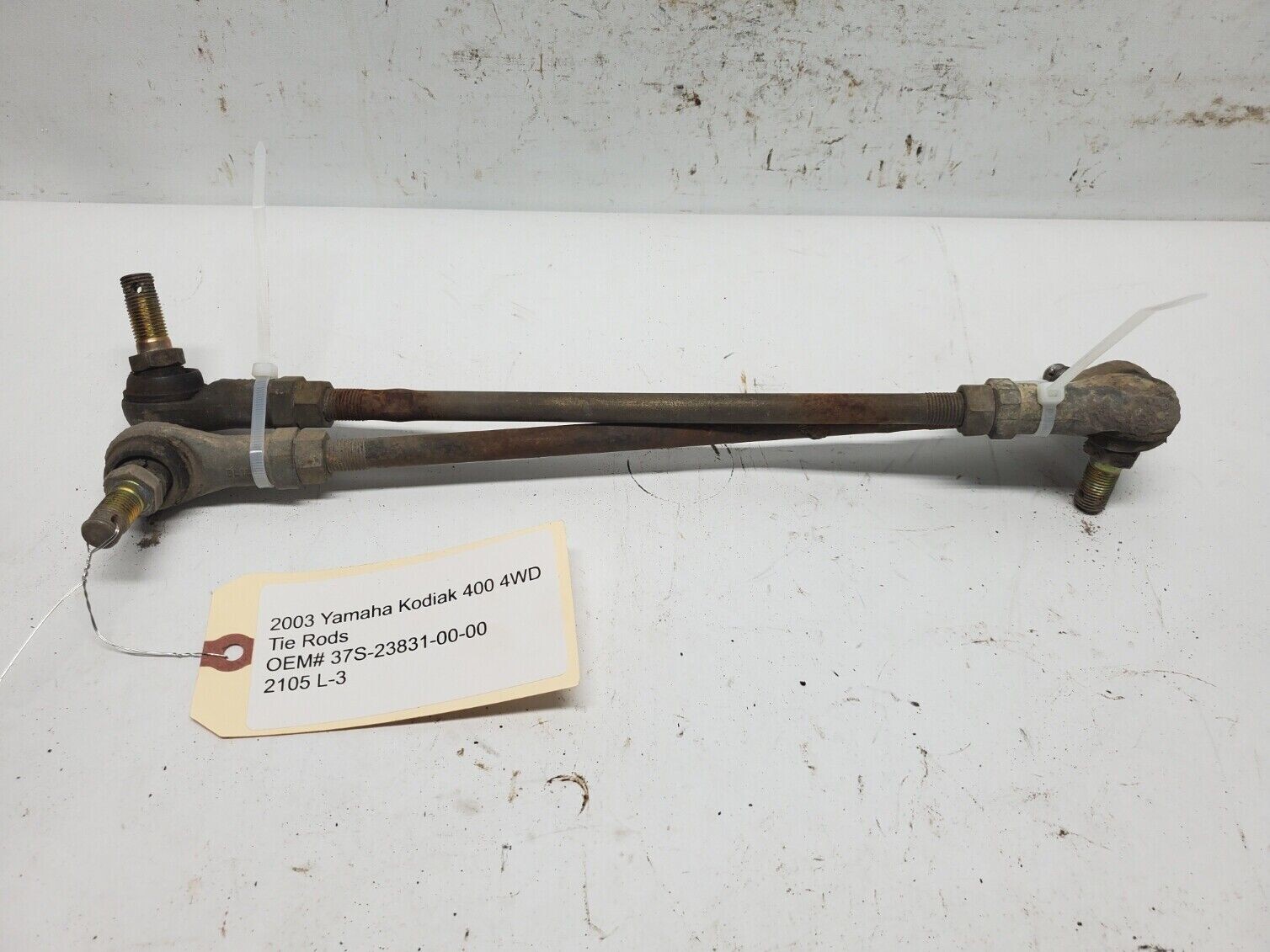 2003 YAMAHA KODIAK 400 4WD TIE RODS OEM37S238310000 2105(L3) eBay