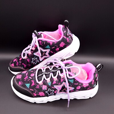 Anna Elsa Light Up Girls Tennis Shoes Walmart Girls Athletic Works