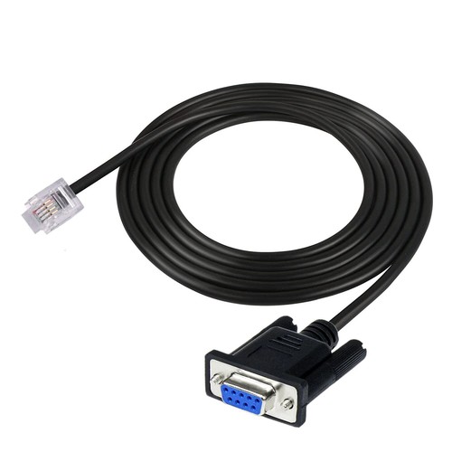 DB9 RS232 Female to RJ11 6P4C Male Cable Cord Adapter Plugs Converter - 第 1/5 張圖片