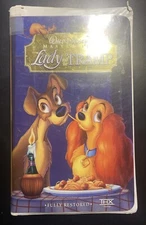 Lady and the Tramp (VHS 1998) Walt Disney's Masterpiece Clamshell Case ￼