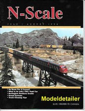 N-Scale July 96 Blasted Rock Trucks Layout Texas Modules Tents Tank Car Cleaning