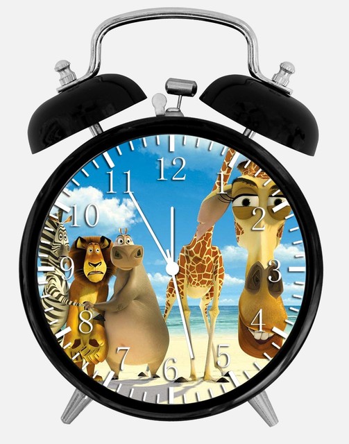 Madagascar Friends Alarm Desk Clock 3.75" Home or Office Decor W321