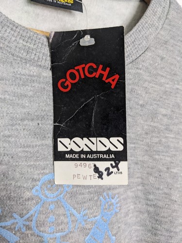 Vintage Gotcha Bonds A.C.C. Kids 16 Grey Australian Caring for Chiildren Jumper - Picture 5 of 13